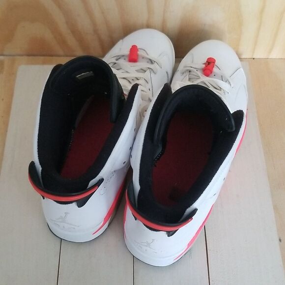 2013 Mens Nike Air Jordan Retro 6 "White Infrared 2014" Shoes! Size 13 - Picture 6 of 9